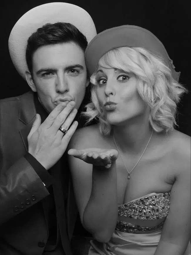 Luxury happy engaged couple